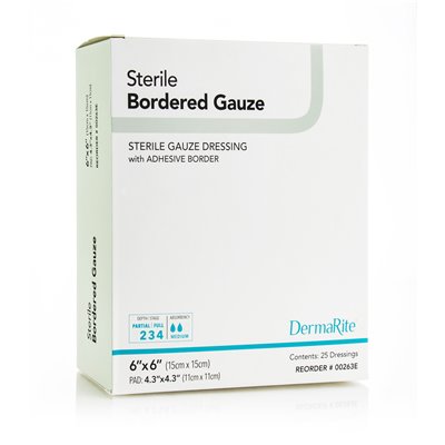 Sterile Bordered Gauze (6x6)