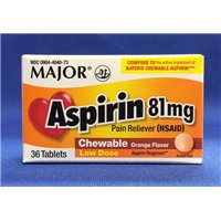 ASPIRIN ADULT CHEWABLE 81MG 36'S