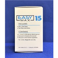 EASY MAX15 LTC GLUCOSE TEST STRIPS 50/BX