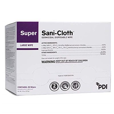 SANI-CLOTH SUPER 5X8 LRG 50/BX