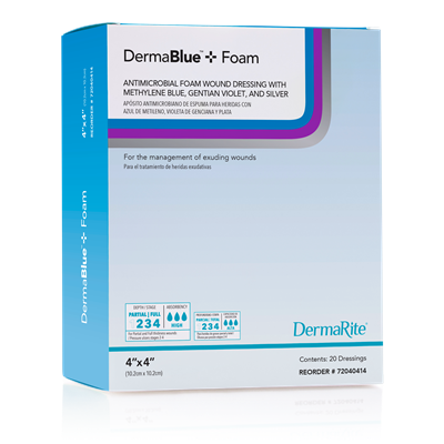 DermaBlue+ Foam (4x4)