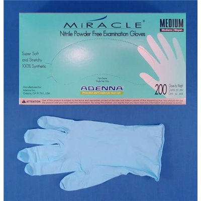 GLOVE NITRILE MIRACLE MD 200/BX