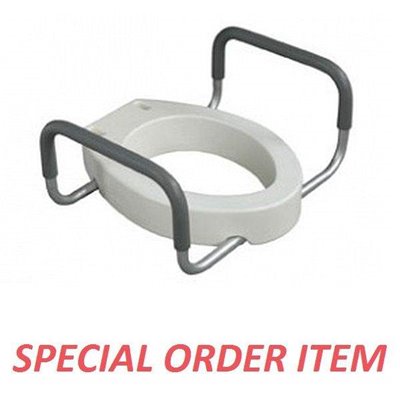 TOILET SEAT RISER W/REMOVABLE ARMS