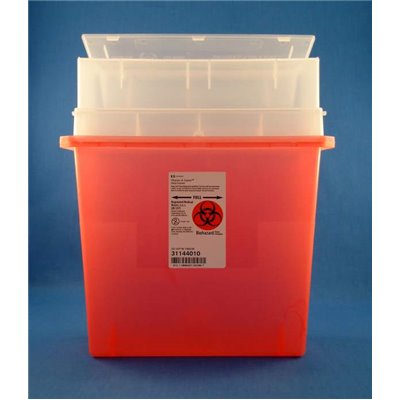 SHARPS CONT. WALL SAFE RED 5QT [#513]