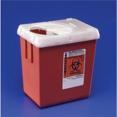 SHARPS CONT. PHLEBOTOMY 2.2QT RED EA