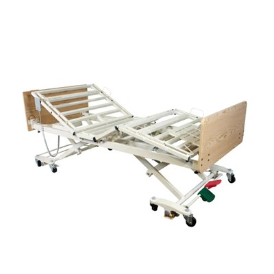 BARIATRIC LOW BED-5 FUNCTION-WOOD BOARDS
