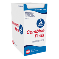 COMBINE PADS 1/PCH ST 5X9 20/BX